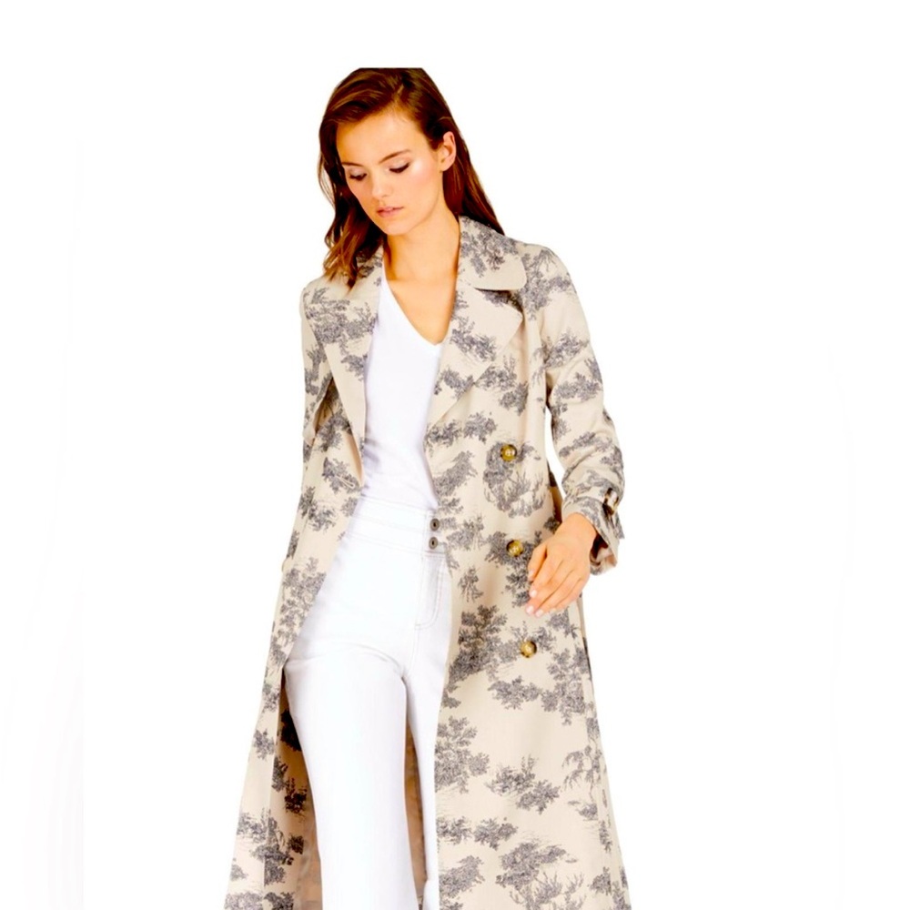 INC International Concepts Toile Trench Coat